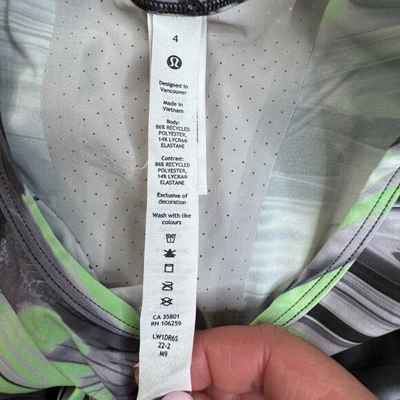 Lululemon Swift Ventilated Running Tank Top Green Black - Picture 4 of 8